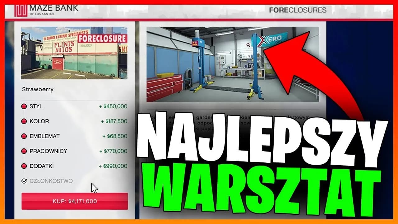 Jak kupić warsztat tuningowy w GTA Online i uniknąć błędów